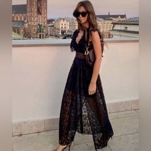 Zara Black Lace Dress